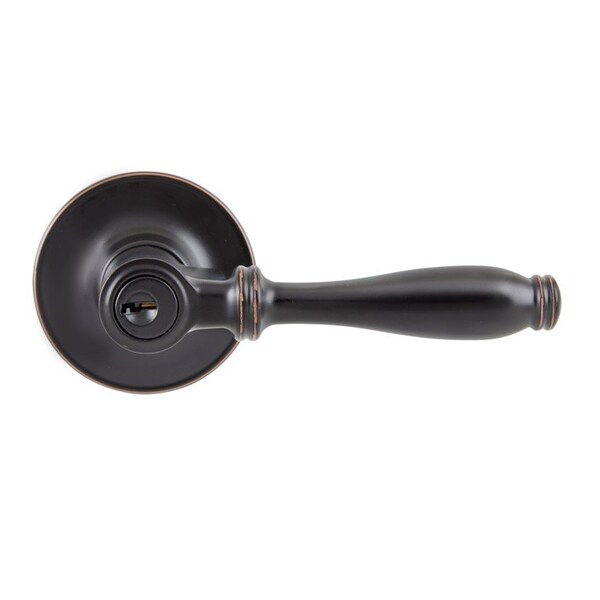 Delaney Hardware Callan Silona Edged Oil Rubbed Bronze Keyed Entry Door Handle - ST5107