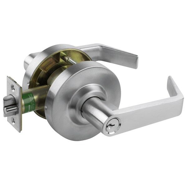 Arrow Lock Grade 1 Cylindrical Lock, Intruder Classroom Function, Key in Lever Cylinder, Sierra Lever, 3-11/32- - QL97-SR-26D