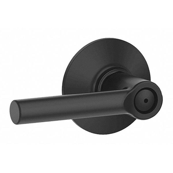 Schlage Residential Lever Lockset, Black Powder Coat, Privacy - F40 BRW 622