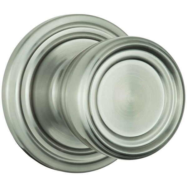 Brinks Home Security Brinks Push Pull Rotate Barrett Satin Nickel Single Cylinder Lock KW1 1.75 in. - 23045-119