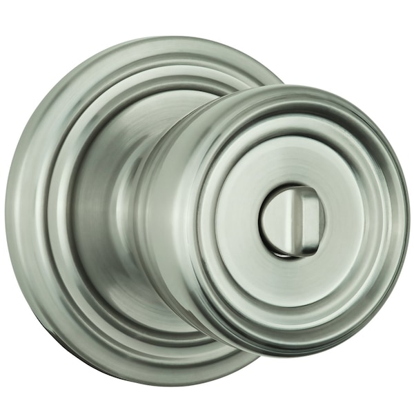 Brinks Home Security Brinks Push Pull Rotate Barrett Satin Nickel Single Cylinder Lock KW1 1.75 in. - 23025-119
