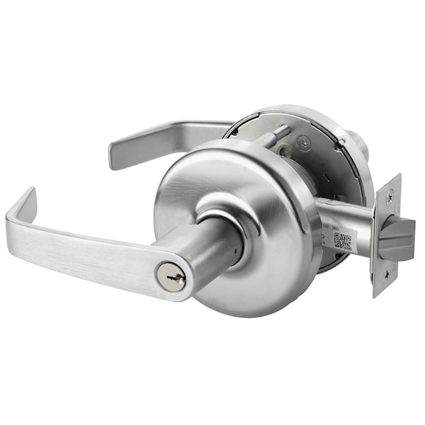 Corbin Russwin Grade 1 Entrance/Office Cylindrical Lock, Newport Lever, D Rose, Conventional Cylinder, Satin Chrome - CLX3351 NZD 626