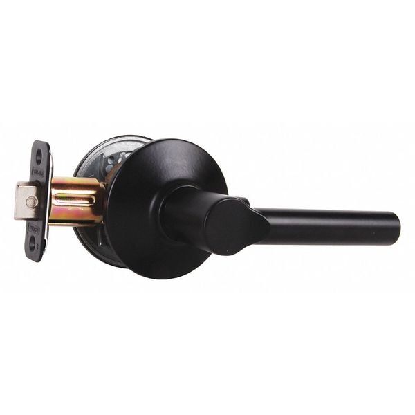 Schlage Residential Lever Lockset, Black Powder Coat, Passage - F10 BRW 622