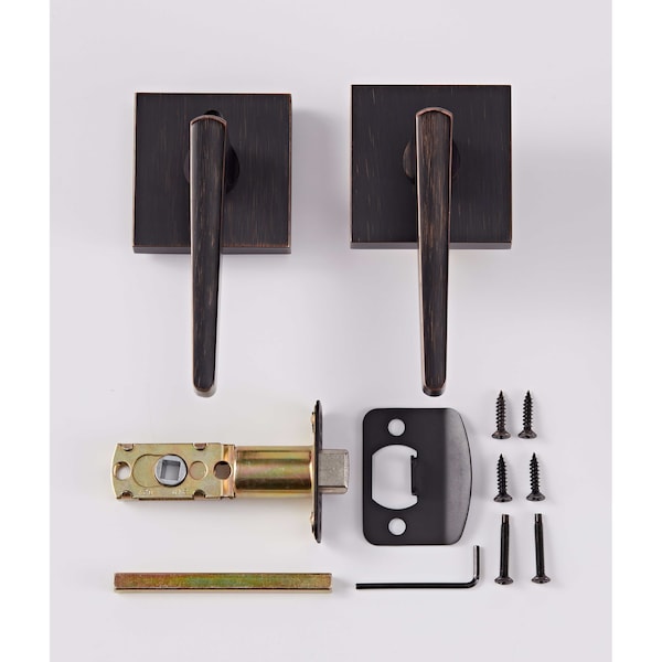 Sure-Loc Hardware Sure-Loc Hardware Basel Square Passage Lever, Vintage Bronze - BS101-SQ 11P