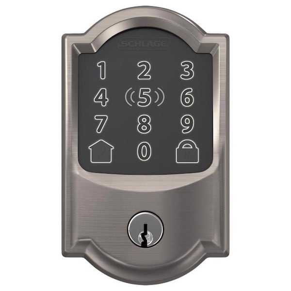 Schlage WIFI DEADBOLT W/CAM SN - BE499WBVCAM619