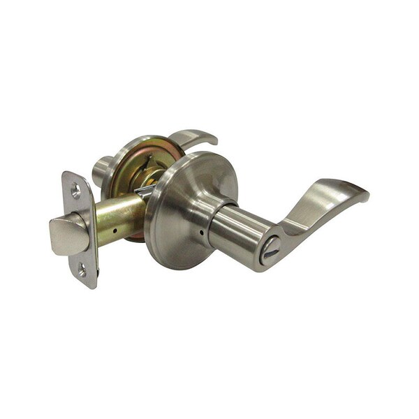 Faultless Faultless Naples Lever Satin Nickel Privacy Lever Right Handed - LYEX201B