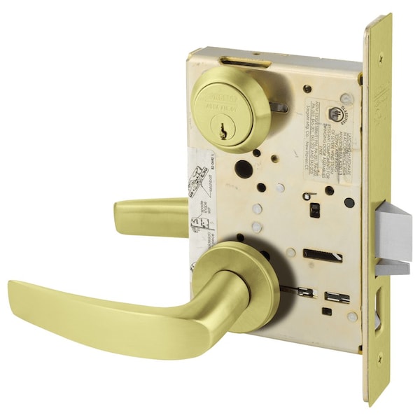 Sargent Grade 1 Office or Entry Mortise Lock, B - Lever, LN - Rose, Field Reversible, Conventional Cylinder,  - 8255 LNB 4