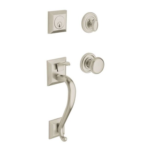 Baldwin Full Dummy Handlesets Lifetime Satin Nickel - 85320.056.FD