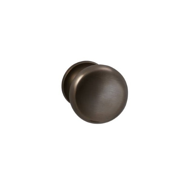 Omnia Knob with 1-3/4" Rose Single Dummy Unlacquered Antique Bronze 442 - 442/45.SD5A