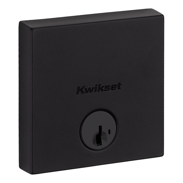 Kwikset Kwikset Downtown Matte Black Zinc Single Cylinder Smart Key Deadbolt - 92580-022
