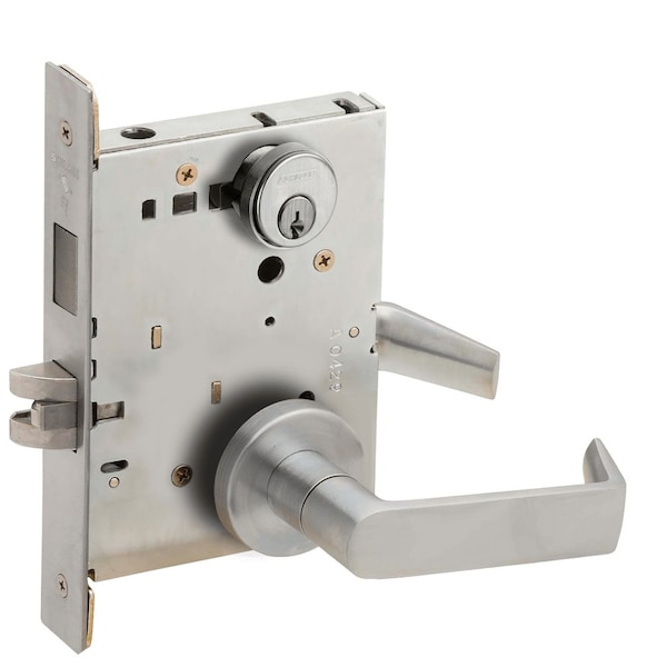 Schlage Closet Mortise Lock with Deadbolt, 06A Design, Satin Chrome - L9465P 06A 626