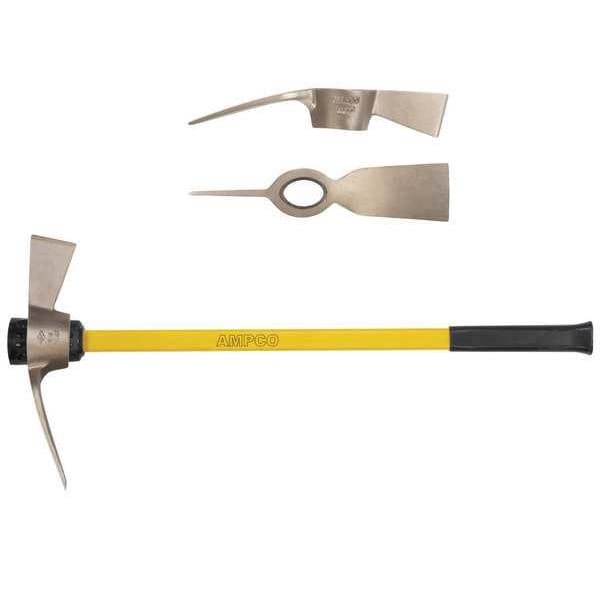 Ampco Safety Tools Mattock, Non-Spark, 5.4 lb., 16-1/4 in L - M-55FG