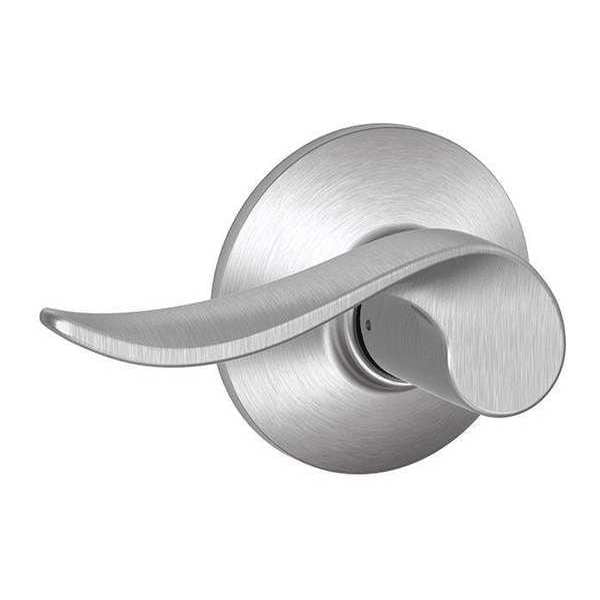 Schlage Satin Chrome Passage Lever Lockset, Sacramento - F10 SAC 626