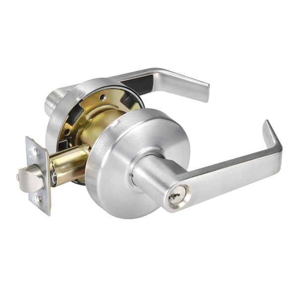 Yale Commercial Storeroom Augusta Lever Grade 2 Cylindrical Lock with Para Keyway, MCD234 Latch, and 497-114 - AU4605LN626