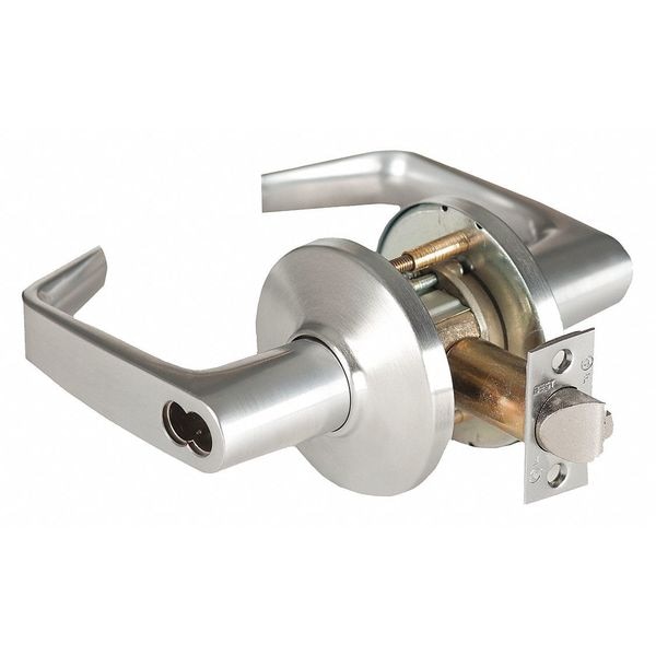 Best Door Lever Lockset, 2-3/4" Strike Dim - 9K37T15DSTK626