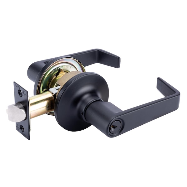 Brinks Commercial Brinks Commercial Matte Black Storeroom Lockset 2 in. - BC40099