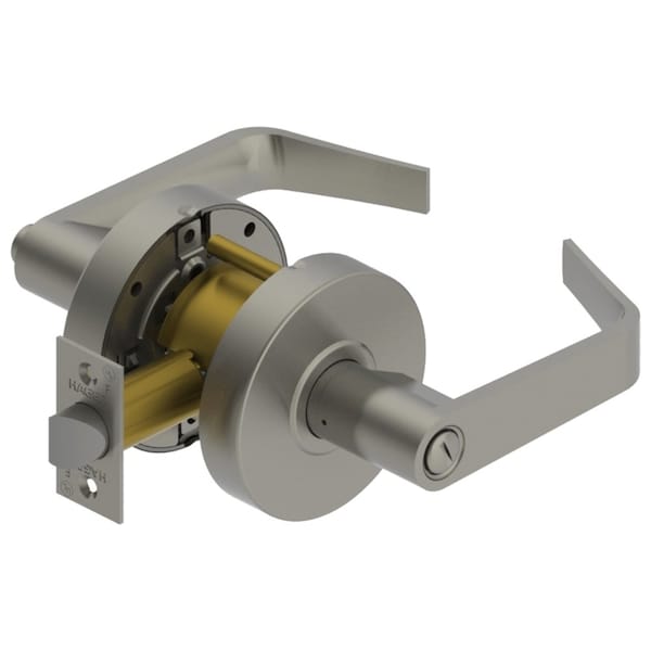 Hager Privacy Lock, Withnell Lever, Satin Chrome - 2540 WTN US26D