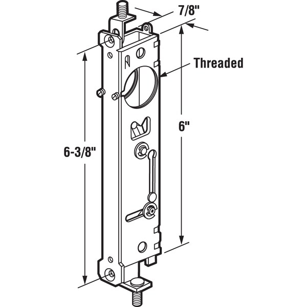 Prime-Line Deadbolt Lock, 1-1/2 in., 2-Point, Steel Single Pack - J 4505
