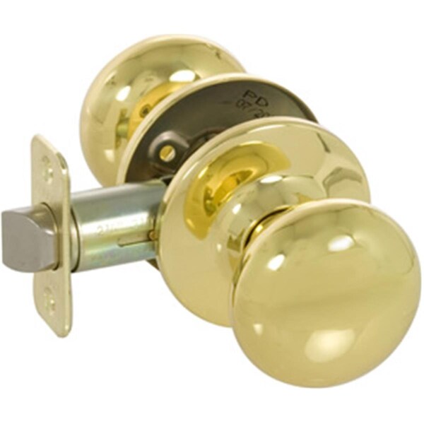 Classic Accessories Saxon Series Grade 3 Passage Knob Set, Bright Brass - VE274583