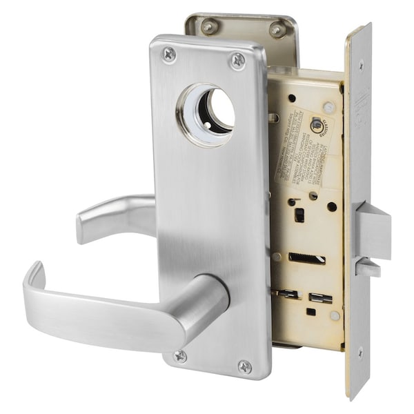 Sargent Grade 1 Asylum or Institution Mortise Lock, L - Lever, WT - Escutcheon, Field Reversible, Less Cylin - LC-8217 WTL 26D