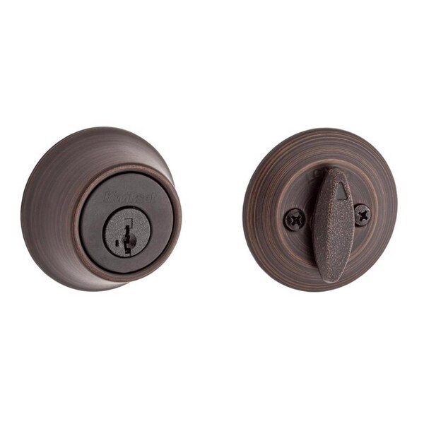 Kwikset Kwikset SmartKey Security Venetian Bronze Metal Single Cylinder Deadbolt - 96600-751
