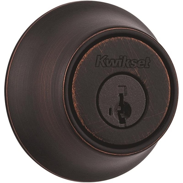 Kwikset Kwikset SmartKey Security Venetian Bronze Metal Single Cylinder Deadbolt - 96600-751