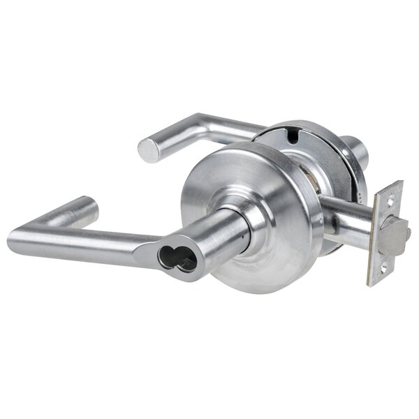 Schlage Grade 1 Entrance Lock, Boardwalk Lever, SFIC Prep Less Core, Satin Chrome Finish, Non-Handed - ND53BD BRK 626