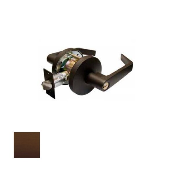 Orca Hardware Classroom Lockset, Schlage C-Keyway, US10B Oil-Rubbed Bronze Finish, Captain Lever, ANSI Strike, 2- - OCL270SC-10B-CAP