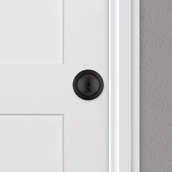 Kwikset Polo Matte Black Privacy Knob Right or Left Handed - 93002-936