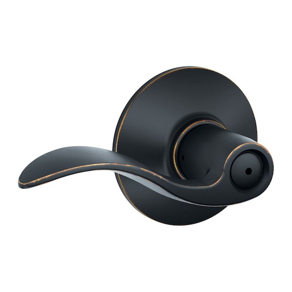 Schlage Schlage Accent Aged Bronze Privacy Lever Right or Left Handed - F40ACC716