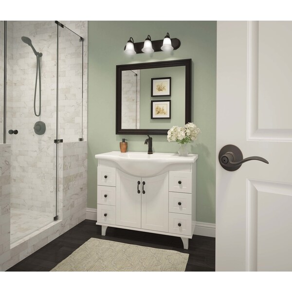 Schlage Schlage Accent Aged Bronze Privacy Lever Right or Left Handed - F40ACC716