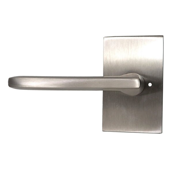 Emtek Helios Lever Left Hand 2-3/8 in Backset w/Radius Latch Strike Privacy for 1-1/4 in to 2 in Door - 5212HLOUS15LH.RLS