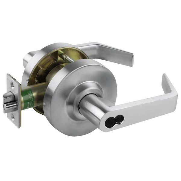 Arrow Lock Grade 1 Cylindrical Lock, Asylum Function, SFIC Prep Less Core, Sierra Lever, 3-11/32-in Rose Diamet - QL33-SR-26D-IC
