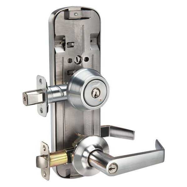 Yale Lockset, Satin Nickel, Passage Function - YH852 X KW X RA CR X US15