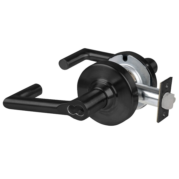 Schlage Grade 1 Storeroom Lock, Boardwalk Lever, SFIC Prep Less Core, Matte Black Finish, Non-Handed - ND80BD BRK 622