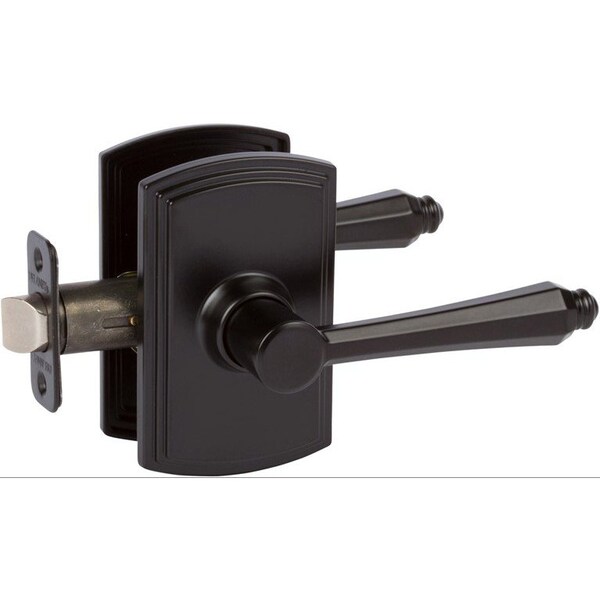 Delaney Hardware Italian Collection Florini Black Hall/Closet Door Handle - 364004