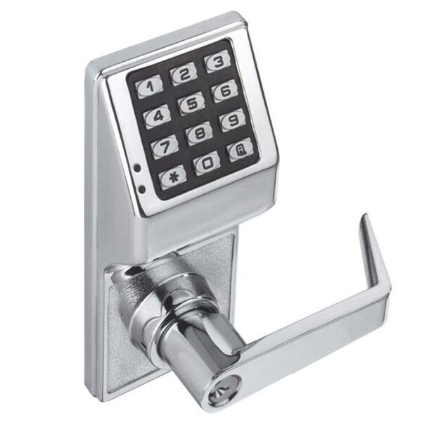 Alarm Lock Alarm Lock DL270026D Trilogy Electronic Digital Lever Lock; Satin Chrome - DL270026D