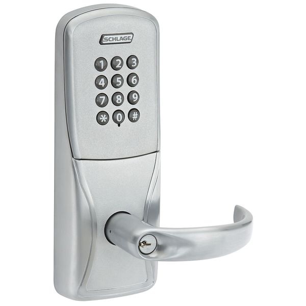 Schlage Electronics Electronic Lock, Satin Chrome, 12 Button - CO100993R70 KP RHO 626 PD