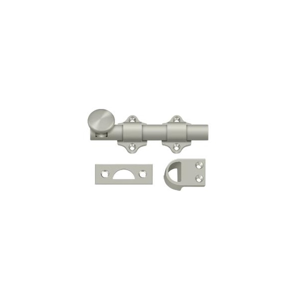 Deltana Dutch Door Bolt, Heavy Duty Satin Nickel 4" - DDB425U15