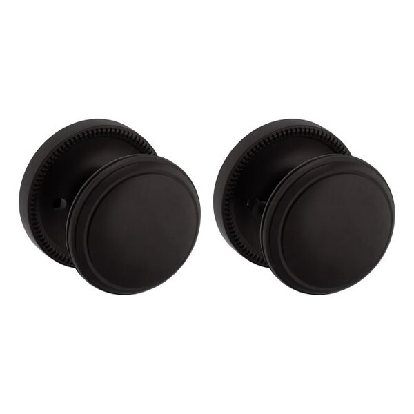 Baldwin Estate Baldwin Preconfigured 5069 Knob with 5129 Rose Privacy Lock with 2-3/8in Backset and Full Lip - 5069102PRIV