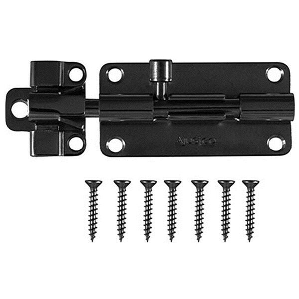 Cool Kitchen 321084 4 in. Barrel Bolt, Black Zinc - CO3548924