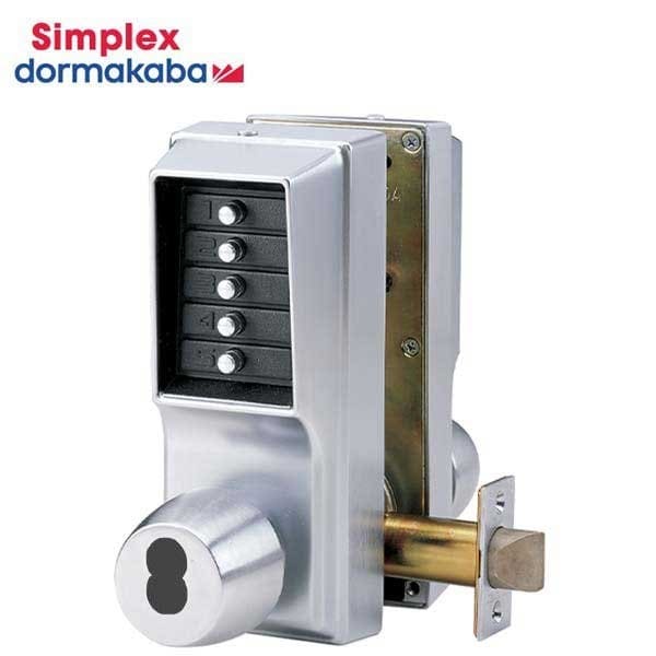 Simplex KABA EE1000 - Entry and Egress, Cylindrical Lock, Combination Entry, and Key Override, Cylindrical 1 - KABA-EE1021M-EE1021M-26D-41