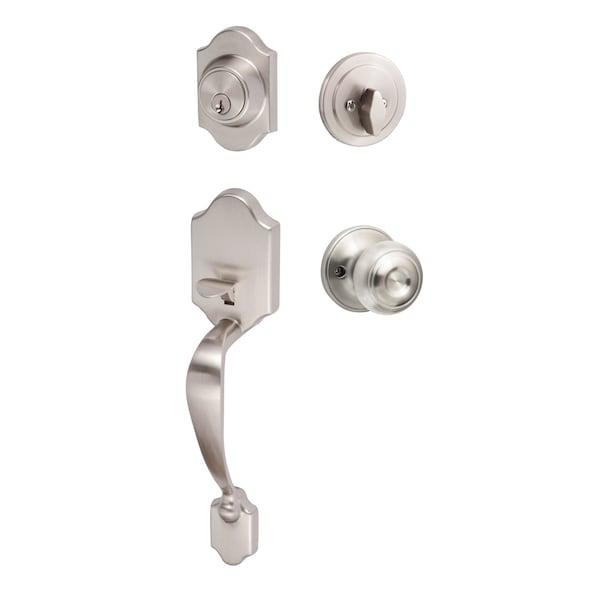 Sure-Loc Hardware Sure-Loc Hardware Coral Handleset, Juniper Handleset Trim, Satin Nickel - CR507-JN 15