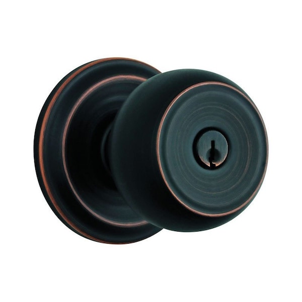Brinks Commercial Brinks Push Pull Rotate Stafford Oil Rubbed Bronze Entry Knob KW1 1.75 in. - 23001-150