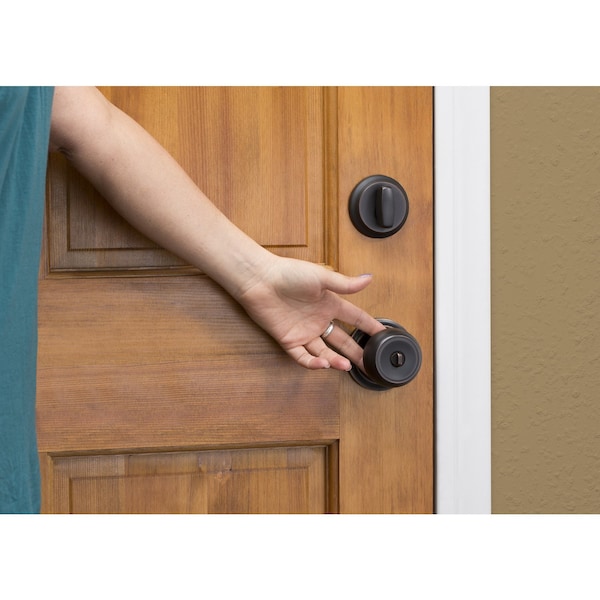 Brinks Commercial Brinks Push Pull Rotate Stafford Oil Rubbed Bronze Entry Knob KW1 1.75 in. - 23001-150
