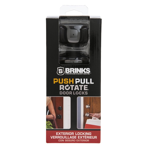 Brinks Commercial Brinks Push Pull Rotate Stafford Oil Rubbed Bronze Entry Knob KW1 1.75 in. - 23001-150