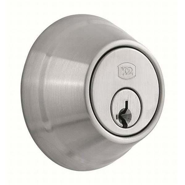 Dormakaba Hardware Deadbolt - Single Cylinder C Keyway KD with 2-3/4" Backset and Square Deadbolt Strike Satin - QDB280-626