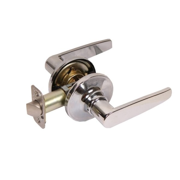 Pamex Olympic Lever with Round Rose Passage Lockset Grade 3 Bright Chrome Finish - FLG203