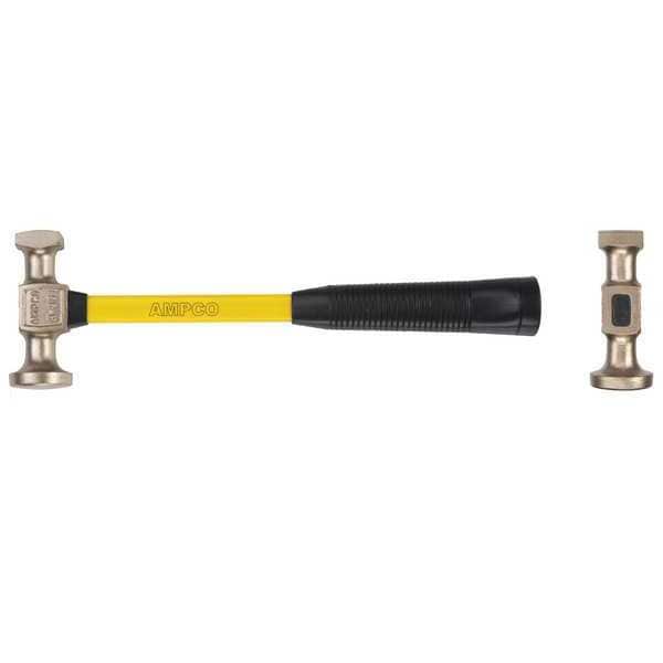 Ampco Safety Tools Sheet Metal Hammer, 1 lb., 14" Overall L - H-30FG