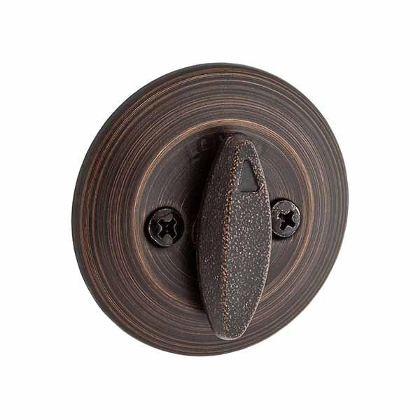 Kwikset Kwikset: SC1 660 Single Cylinder Deadbolt with Smartkey Technology / Venetian Bronze - KWS-660-11P-SMC